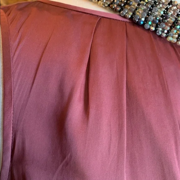 Like New Ann Taylor Loft Elegant Plum Sleeveless Dress size 8 - Picture 5 of 8